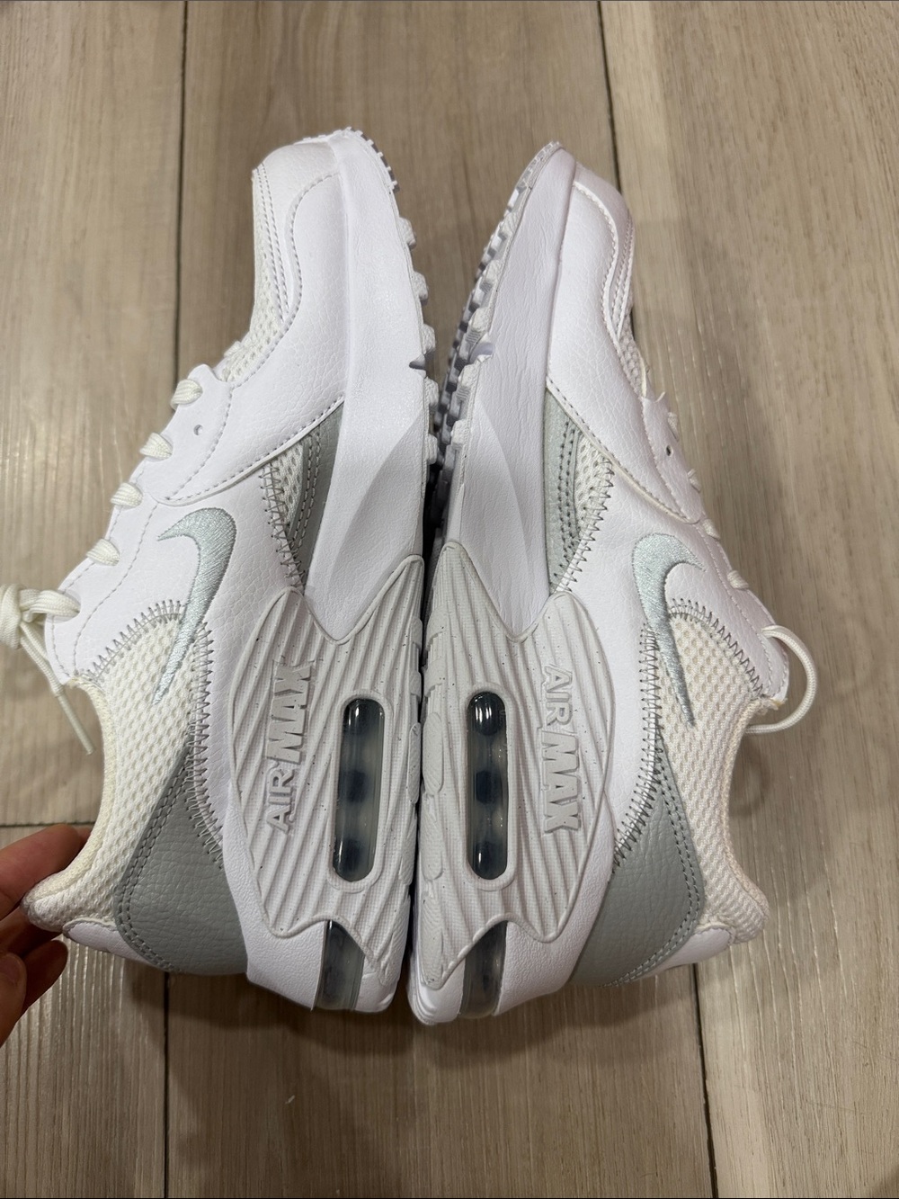 Nike White & Light Grey Air Max Sneakers - Picture 3 of 9